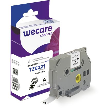 WECARE    Band, laminiert  schwarz/weiss