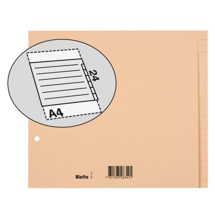 BIELLA    Register Karton braun       A4