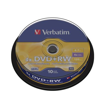 VERBATIM  DVD+RW  Spindle          4.7GB