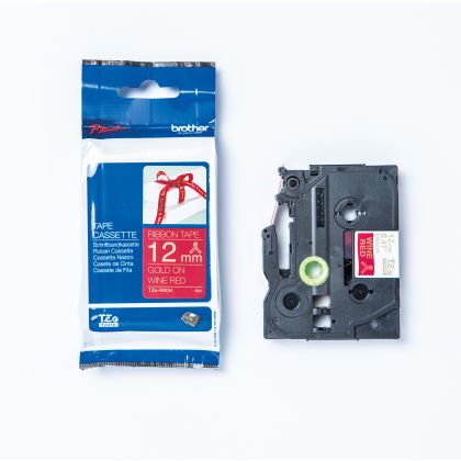 PTOUCH    Textilbandkassette    gold/rot