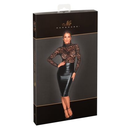Noir Kleid Spitze XL