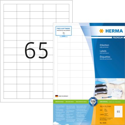 HERMA     Universal-Etikett. 38,1x21,2mm