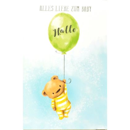 ABC       Glückwunschkarte        Ballon