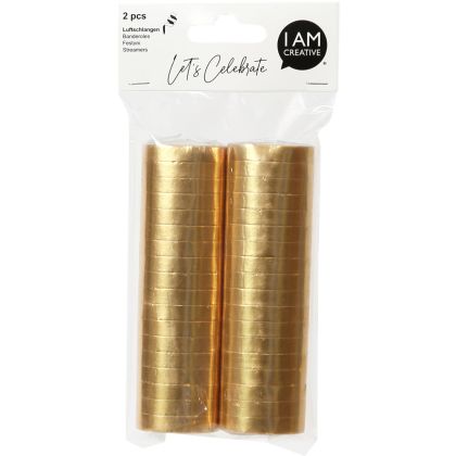 I AM CREA Luftschlange, gold met.