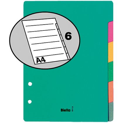 BIELLA    Register Karton farbig      A5