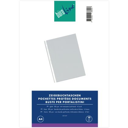 BÜROLINE  Zeigetaschen PP 80 my       A4
