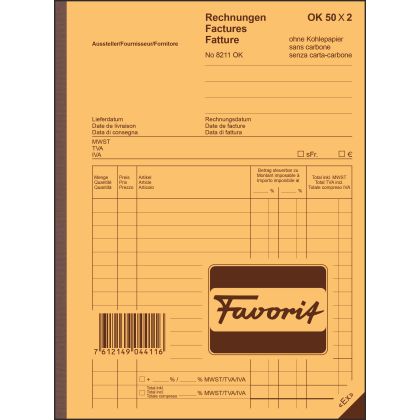 FAVORIT   Rechnungen D/F/I            A5