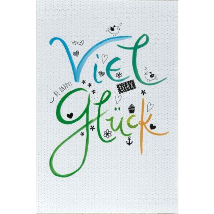 ABC       Glückwunschkarte       Schrift