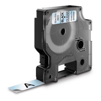 DYMO      Schriftband D1 schwarz/transp.