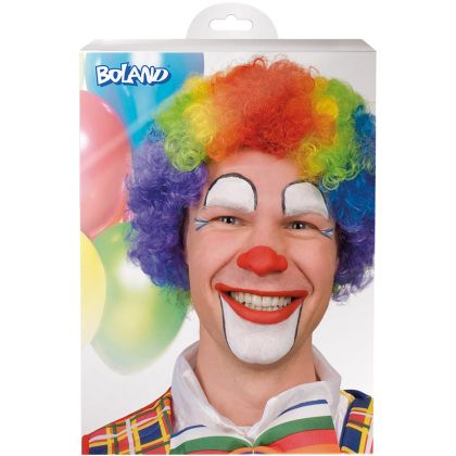 Perücke Clown bunt