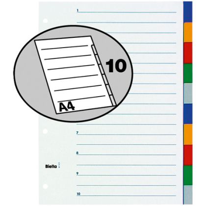 BIELLA    Register PP farbig          A4