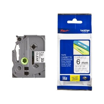 PTOUCH    Band, laminiert   schwarz/klar
