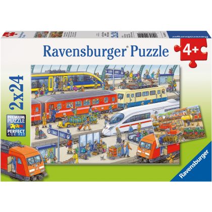 Puzzle Trubel am Bahnhof