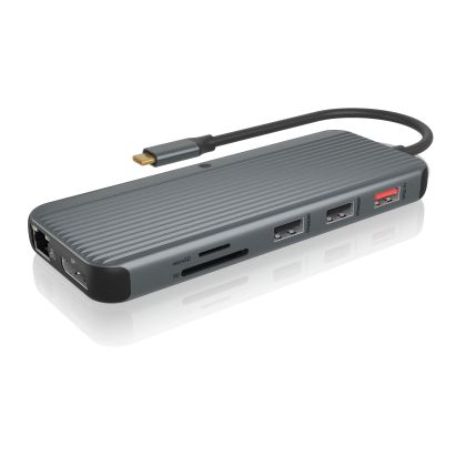 ICY BOX   Triple Dockingstation 8K black