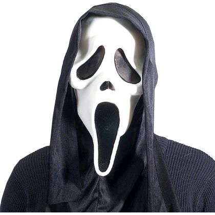 Maske Scream mit Tuch