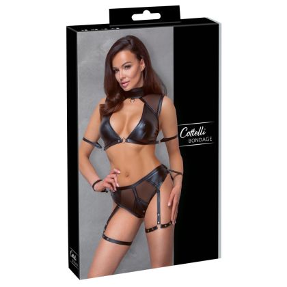Top und Slip schwarz XL