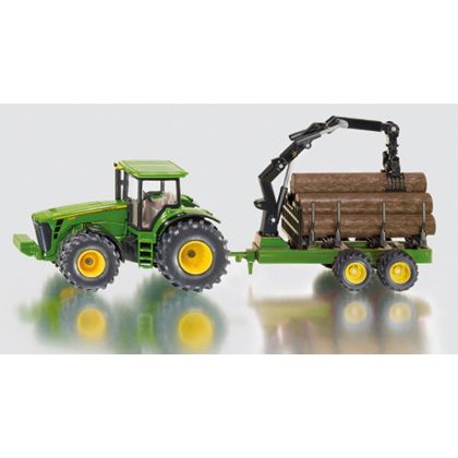 Traktor mit Forstanhänger 1:50