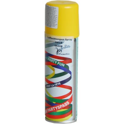 Luftschlangenspray, gelb