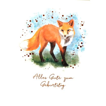 ABC       Geburstagskarte          Fuchs