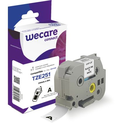 WECARE    Band, laminiert  schwarz/weiss