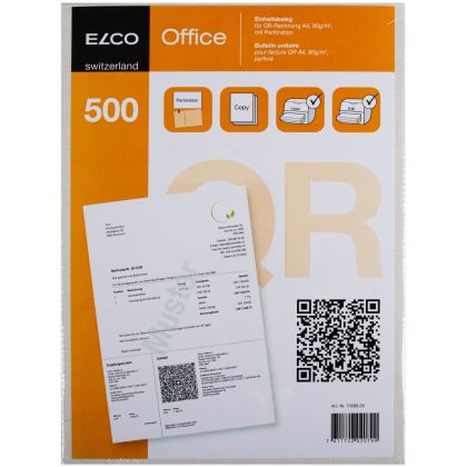 ELCO      Einz.schein QR-Rech. A4