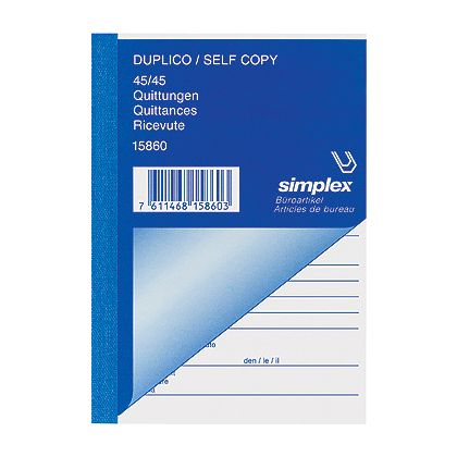 SIMPLEX   Quittungen D/F/I            A6
