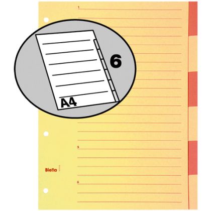 BIELLA    Register Karton braun       A4