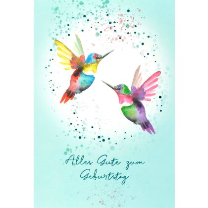 ABC       Geburstagskarte       Kolibris