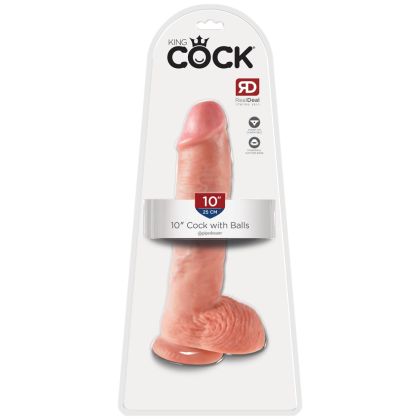 King Cock with balls 10 inch