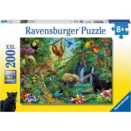 Puzzle Tiere im Dschungel