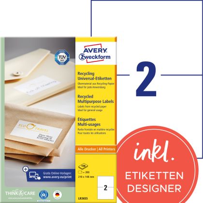 AVERY ZW. Etiketten            210x148mm
