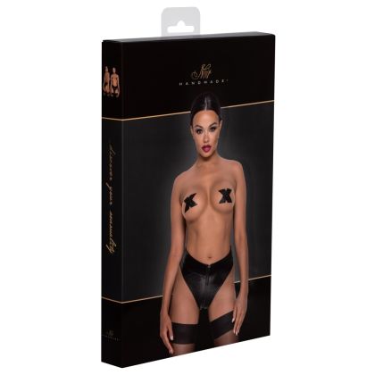 Noir Slip mit Zip S