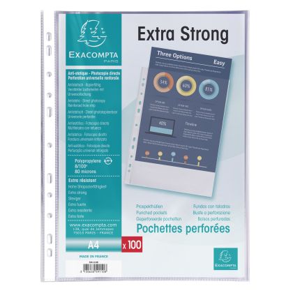 EXACOMPTA Zeigetaschen, genarbt       A4