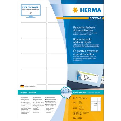 HERMA     Etiketten SPECIAL  63.5x38.1mm