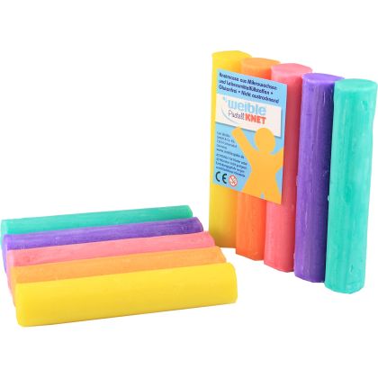 Knete Pastell, 5 Rollen