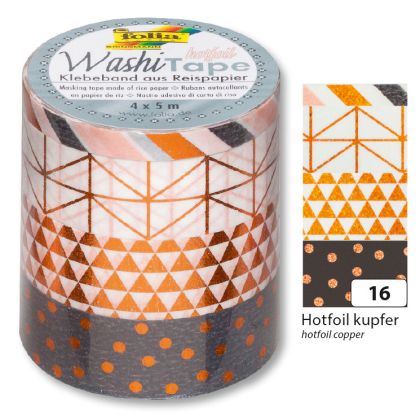 FOLIA     Washi Tape, kupfer