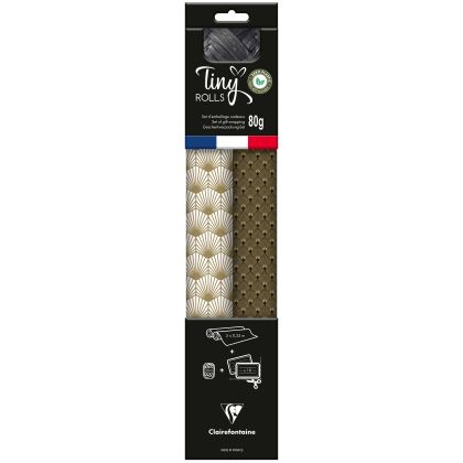 CLAIREFON Tiny Rolls Set    glod/schwarz