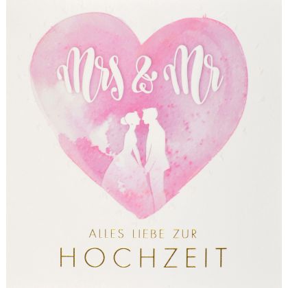 ABC       Hochzeitskarte          Blumen