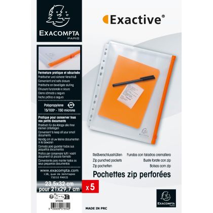EXACPOMPT Dokumententasche mit Zip    A4