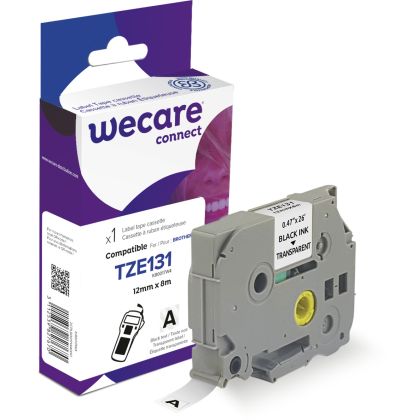 WECARE    Band, laminiert   schwarz/klar