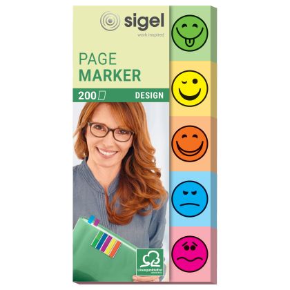 SIGEL     Haftnotizen Design     20x50mm