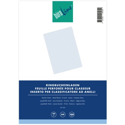 BÜROLINE  Ringbucheinlagen            A4