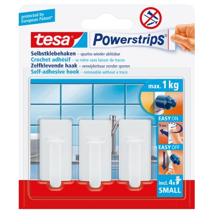 TESA      Powerstrips Haken            S