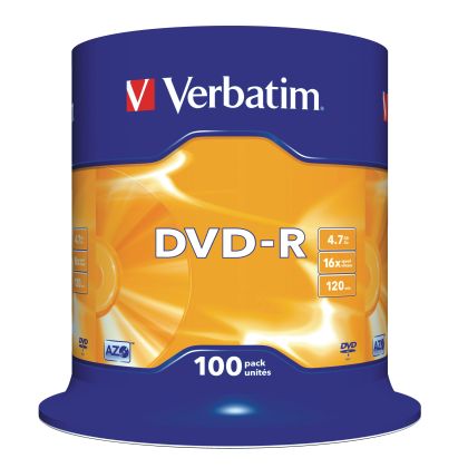 VERBATIM  DVD-R   Spindle          4.7GB