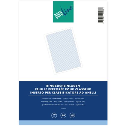 BÜROLINE  Ringbucheinlagen            A4