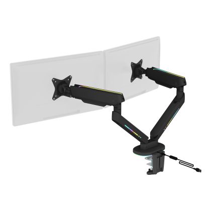 DELTACO   RGB Dual Monitor Arm
