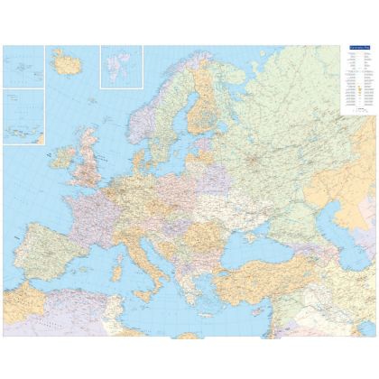 KÜMMERLY  Planokarte Europa    100x126cm