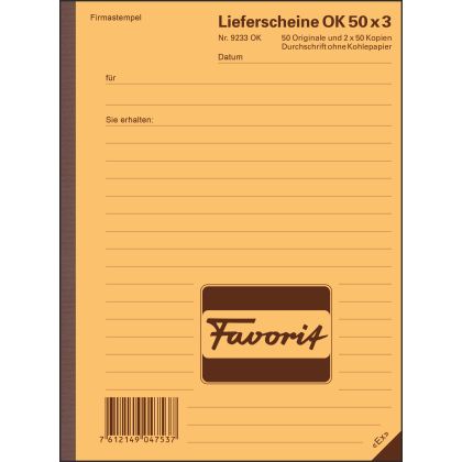 FAVORIT   Lieferscheine D             A5