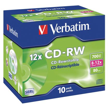 VERBATIM  CD-RW   Jewel      80MIN/700MB