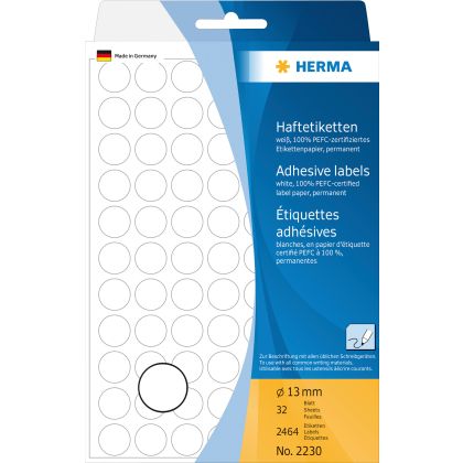 HERMA     Etiketten rund            13mm